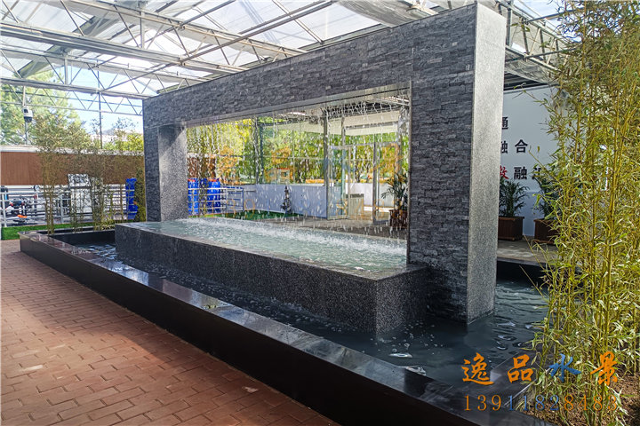 石材水幕簾景觀流水效果|水幕簾廠家